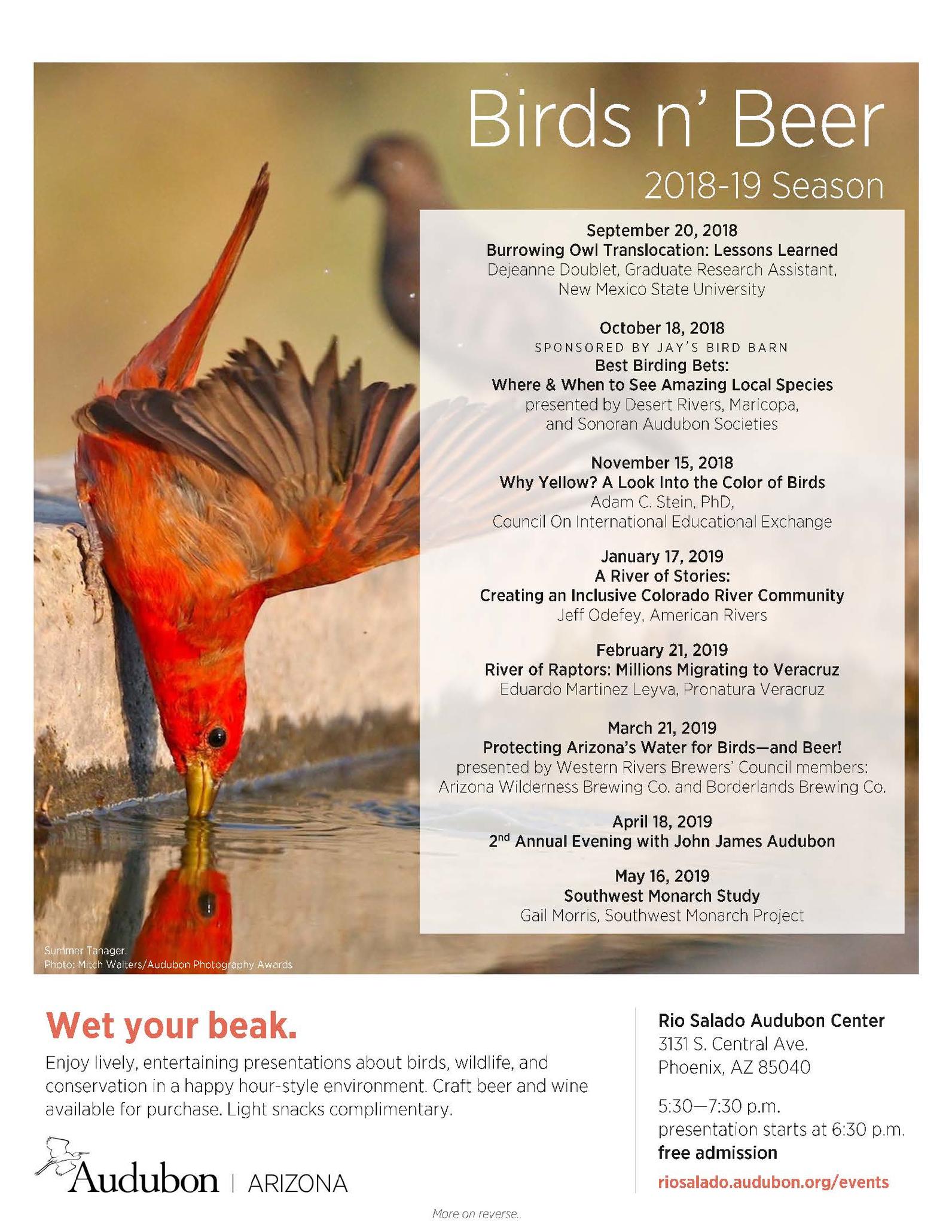 Birds n' Beer Rio Salado Audubon Center